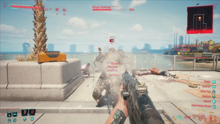 Important information about the fight against Ramirez - Cyberpunk 2077: Smoke on the Water - cyberpsycho, walkthrough - Cyberpsycho Sighting - mini-bosses - Cyberpunk 2077 Guide