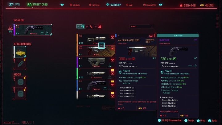 How to get it: you can get it by selecting the "Take a weapon" option during the dialogue in the side job "Chippin' In" - Cyberpunk 2077: Items from Johnny Silverhands collection - Secrets and finders - Cyberpunk 2077 Guide
