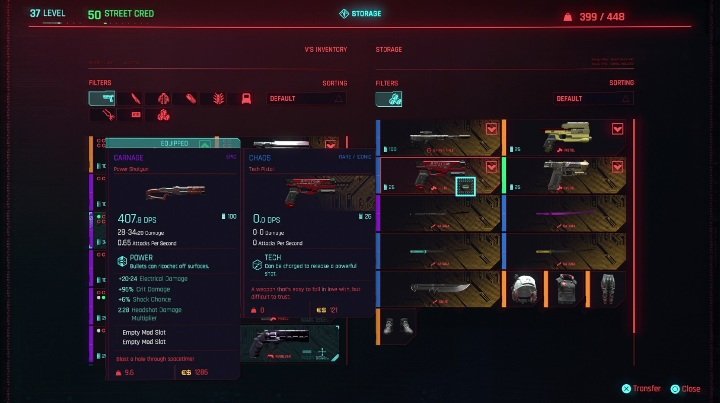 How to unlock: during The Pickup main job - Cyberpunk 2077: Iconic weapons - list - World Atlas - Cyberpunk 2077 Guide