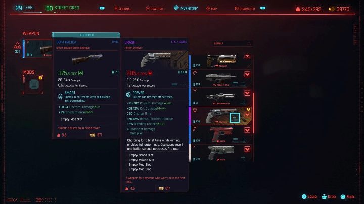 How to unlock: you will receive it from River during the Following the River side job - Cyberpunk 2077: Iconic weapons - list - World Atlas - Cyberpunk 2077 Guide