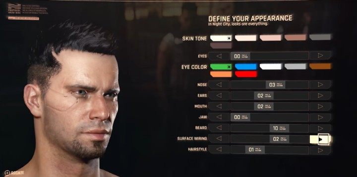 The appearance of the hero or heroine can be customized according to your preferences - Character creation in Cyberpunk 2077 - Basics - Cyberpunk 2077 Guide