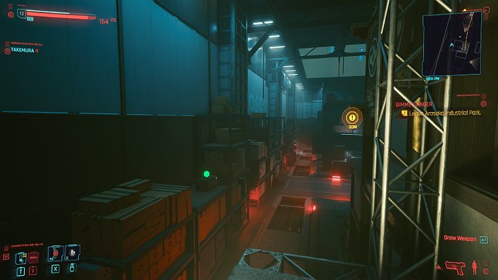 Go to the upper floor of the room with a computer and go out the window - Cyberpunk 2077: Gimme Danger walkthrough - Act 2 - Cyberpunk 2077 Guide