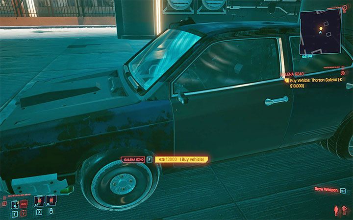 You can track sales offers in the same way as other quests and thus reach the locations with parked vehicles suitable for purchase - Cyberpunk 2077: Trophy list - Appendix - Cyberpunk 2077 Guide