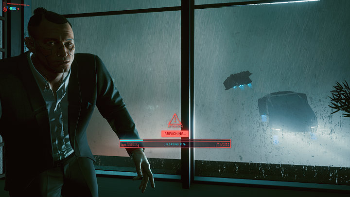 Approach the safe and jack in with a direct link - Cyberpunk 2077: The Heist walkthrough - Act 1 - Cyberpunk 2077 Guide