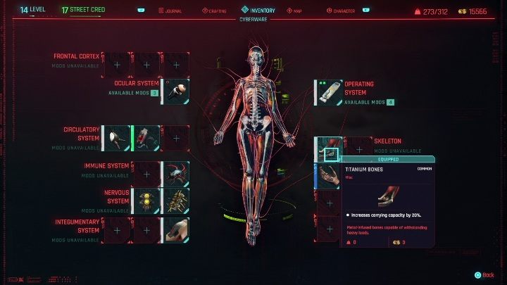 Вот краткое описание имплантатов, доступных в игре - Cyberpunk 2077: Навыки и имплантаты - Основы - Руководство по Cyberpunk 2077
