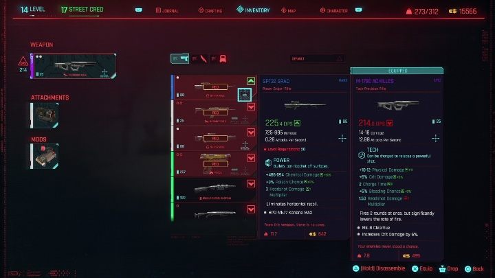 Attributes are directly linked to proficiency in using weapons - Cyberpunk 2077: Character development - Basics - Cyberpunk 2077 Guide