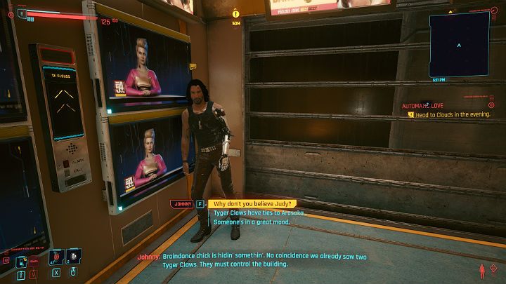 When you get to the right building, enter the elevator and go to the 12th floor - Cyberpunk 2077: Automatic Love - a walkthrough - Act 2 - Cyberpunk 2077 Guide