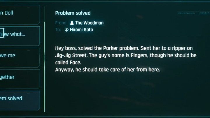 If you have entered the club by force or want to get rid of the boss, you will have to fight Woodman - Cyberpunk 2077: Automatic Love - a walkthrough - Act 2 - Cyberpunk 2077 Guide