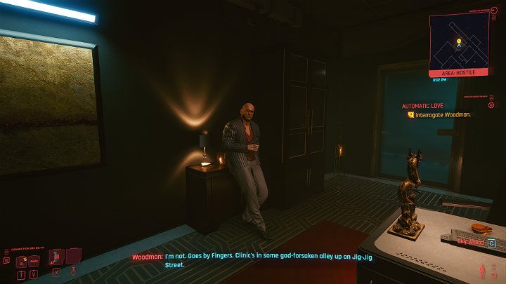 No matter how you end the case with Woodman, you will find out that dolls have one goal - to make a profit - Cyberpunk 2077: Automatic Love - a walkthrough - Act 2 - Cyberpunk 2077 Guide