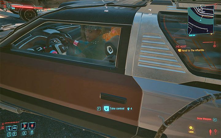 Stealing a passing car is only possible if you have put enough points into the Body attribute - Cyberpunk 2077: Car – how to steal? - Exploring the Night City - Cyberpunk 2077 Guide