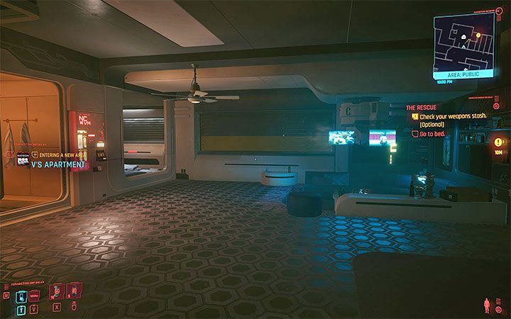No, the main character lives in one of the apartment blocks in Night City - Cyberpunk 2077: FAQ - Campaign - Cyberpunk 2077 Guide