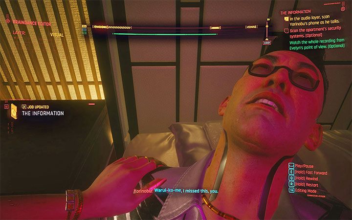 The main goal is to find a place to store the Relic, although you can also complete two optional objectives - Cyberpunk 2077: Second Braindance - where is the relic? - Puzzle solutions - Cyberpunk 2077 Guide