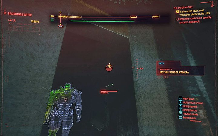 Reset the recording to start watching it from the beginning - Cyberpunk 2077: Second Braindance - where is the relic? - Puzzle solutions - Cyberpunk 2077 Guide