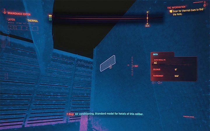 You will unlock the thermal layer - Cyberpunk 2077: Second Braindance - where is the relic? - Puzzle solutions - Cyberpunk 2077 Guide