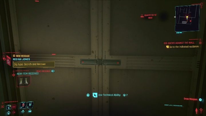Walkthrough: Your task is to get to the block of flats and then get to the apartment - Cyberpunk 2077: Search & Recover, Watson - gigs walkthrough, list - Watson - Cyberpunk 2077 Guide