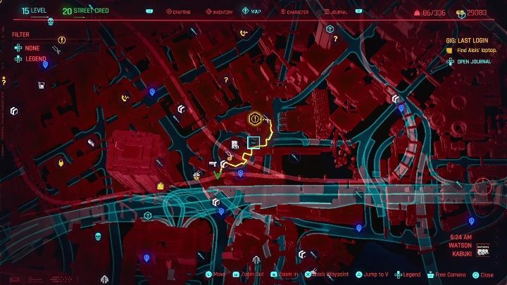 Location: eastern part of Watson, Northside - Cyberpunk 2077: Thievery, Watson - gigs walkthrough, list - Watson - Cyberpunk 2077 Guide