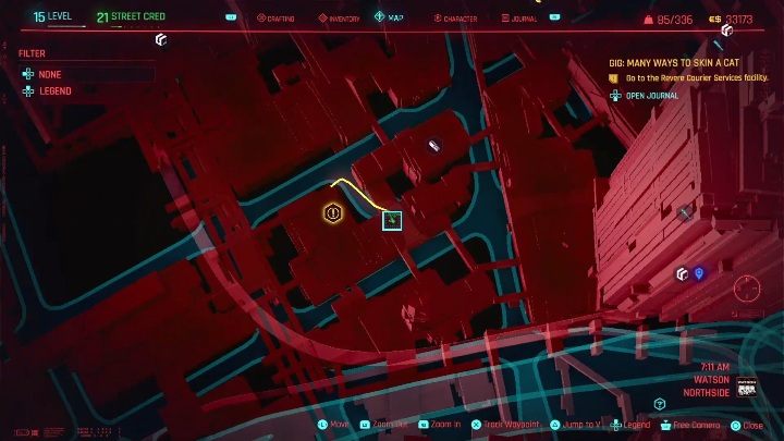 Location: central part of Watson, Northside - Cyberpunk 2077: Thievery, Watson - gigs walkthrough, list - Watson - Cyberpunk 2077 Guide