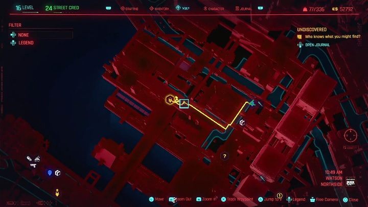 Location: central part of Watson, Northside - Cyberpunk 2077: Thievery, Watson - gigs walkthrough, list - Watson - Cyberpunk 2077 Guide