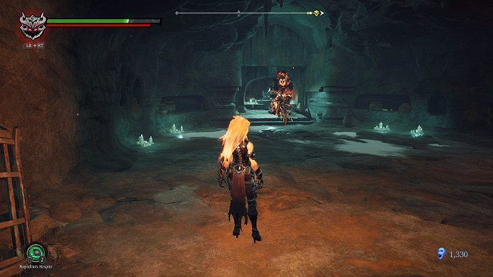 In a small cave a really powerful opponent is waiting for you, so youll have to sweat well to defeat him - Hollows | Darksiders 3 Walkthrough - Walkthrough - Darksiders 3 Guide