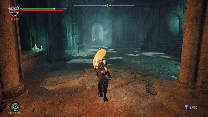 In the next chamber you will notice the gate on the right and the barred passage on the left - Hollows | Darksiders 3 Walkthrough - Walkthrough - Darksiders 3 Guide