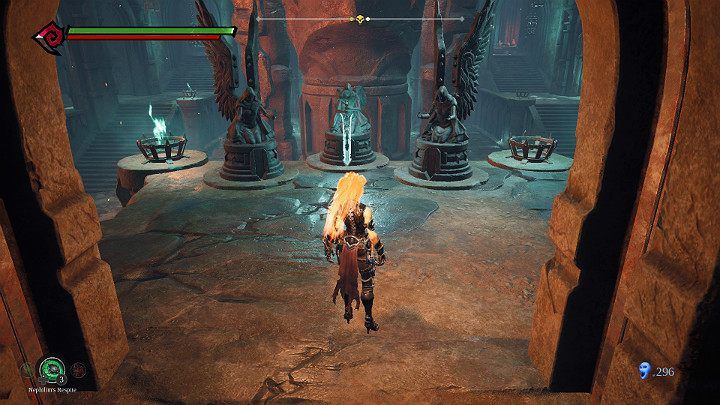 There is another riddle ahead of you - swords again - Hollows - Catacombs | Darksiders 3 Walkthrough - Walkthrough - Darksiders 3 Guide