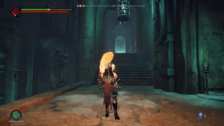 This time select the passage at the end of a large chamber, on the right - Hollows - Catacombs | Darksiders 3 Walkthrough - Walkthrough - Darksiders 3 Guide
