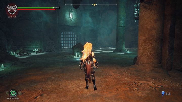 You will find yourself in a spacious room - Hollows - Catacombs | Darksiders 3 Walkthrough - Walkthrough - Darksiders 3 Guide
