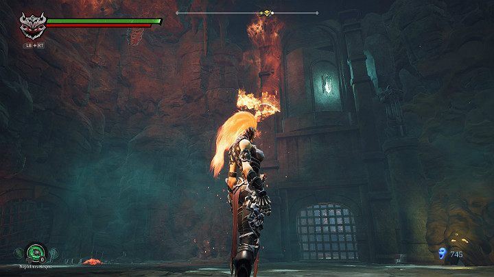 Stand on the button and do not perform any actions - Hollows - Catacombs | Darksiders 3 Walkthrough - Walkthrough - Darksiders 3 Guide