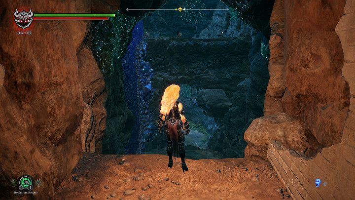Going further, you will reach the cave complex - Hollows - Catacombs | Darksiders 3 Walkthrough - Walkthrough - Darksiders 3 Guide