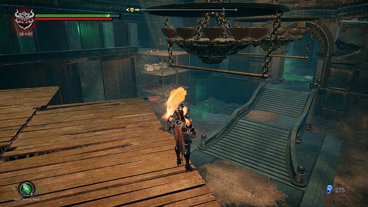 Turn towards the chandelier - Hollows - Catacombs | Darksiders 3 Walkthrough - Walkthrough - Darksiders 3 Guide