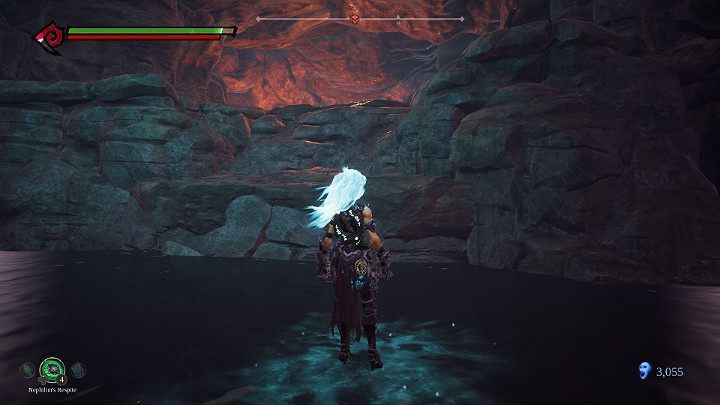 Walk on water and take note of the passage on the right - Pipeline Exit | Darksiders 3 Walkthrough - Walkthrough - Darksiders 3 Guide
