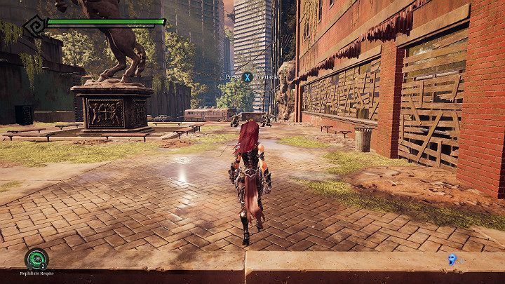 You start the game in a city attacked by monsters - West End | Darksiders 3 Walkthrough - Walkthrough - Darksiders 3 Guide