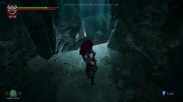 Going further, you will encounter a stone statue with the shape of a snake - smash it to obtain one fragment - Nether | Darksiders 3 Walkthrough - Walkthrough - Darksiders 3 Guide