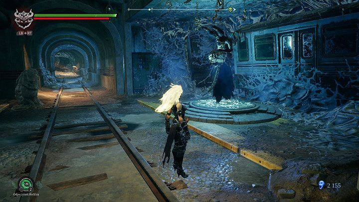 You have reached the next checkpoint where you have the opportunity to do business with Vulgrim - Nether part 2 | Darksiders 3 Walkthrough - Walkthrough - Darksiders 3 Guide