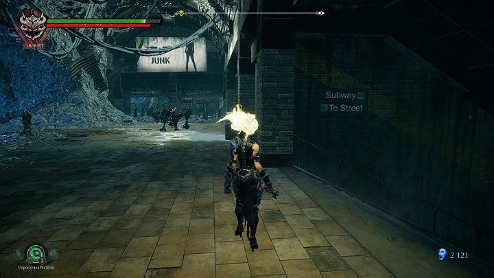 After leaving the cave to go straight ahead and stairs up - Nether part 2 | Darksiders 3 Walkthrough - Walkthrough - Darksiders 3 Guide