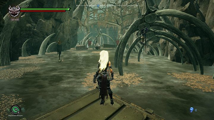Pay attention to the puppets hanging on the rope - Boneland | Darksiders 3 Walkthrough - Walkthrough - Darksiders 3 Guide