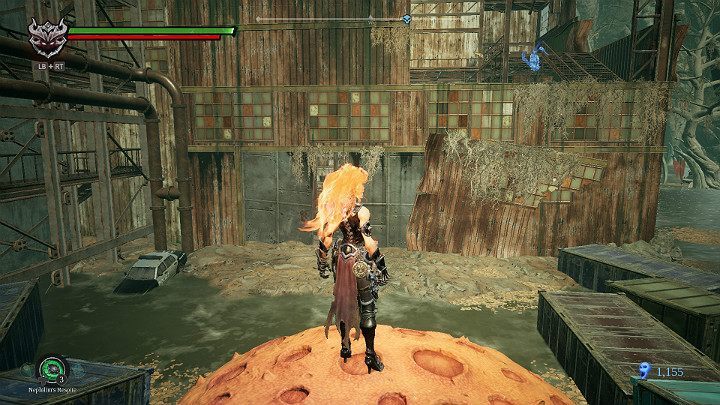 Jump on the head of the neutral creature, then jump and hit it from above - Boneland | Darksiders 3 Walkthrough - Walkthrough - Darksiders 3 Guide