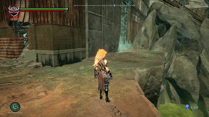 Burn the spiderweb obstructing the entrance to the hangar - Hangmans tree | Darksiders 3 Walkthrough - Walkthrough - Darksiders 3 Guide