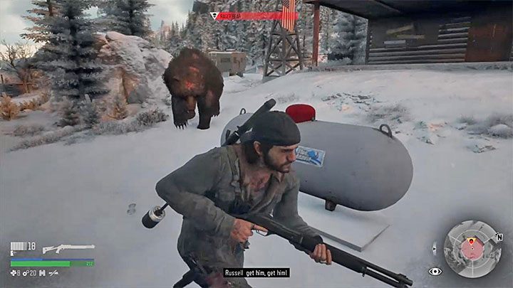 During the fight, run as much as possible and do not allow the bear to get near Deason so that he does not bite or knock him down - Days Gone: Bear boss in Lots of Sick People - how to kill? - FAQ - Days Gone Guide