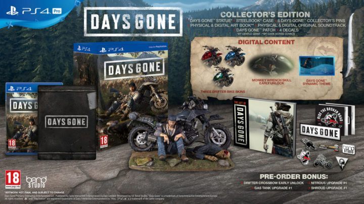 Days Gone Collectors Edition contains - Days Gone Guide