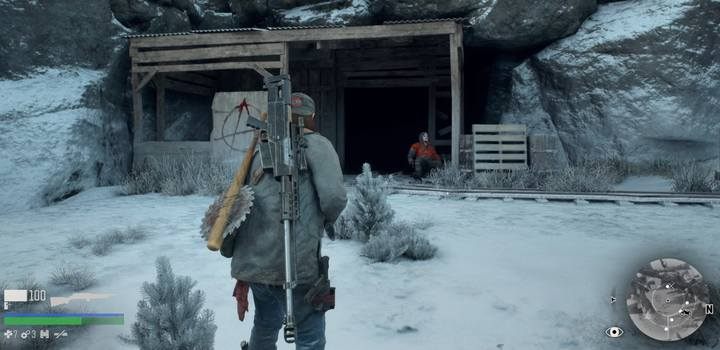 The entrance to the mine - Marauder Camp Hunter | Days Gone Walkthrough - Main storyline - Days Gone Guide