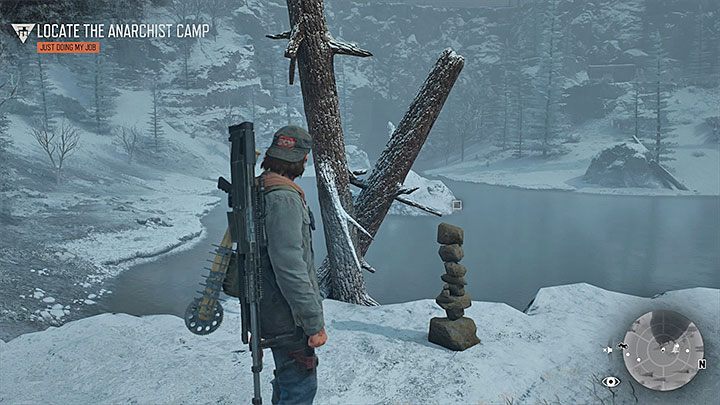 Anarchist Cairn 1 can be found near the entrance to the shelter (mine) - Days Gone: Go Kick Rocks Trophy - how to unlock? Trophy Guide - Trophy Guide - Days Gone Guide