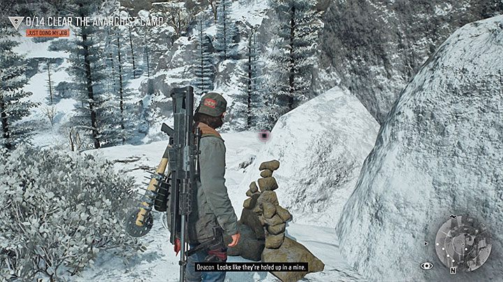 Anarchist Cairn 2 can be found near the entrance to the mine - Days Gone: Go Kick Rocks Trophy - how to unlock? Trophy Guide - Trophy Guide - Days Gone Guide