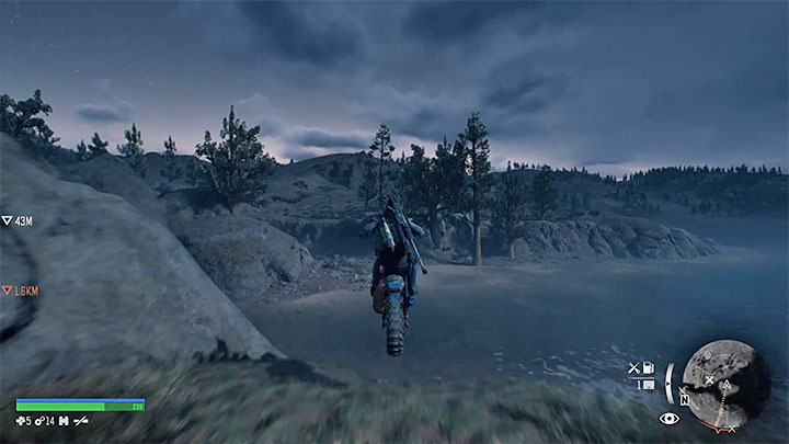 Thats not all, because you need to perform the second jump - Highway 97 Map - Important Locations in Days gone - Highway 97 region maps - Days Gone Guide