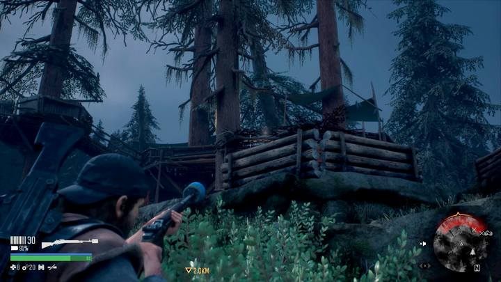 The camp has a lower and upper floor, also with opponents - Bounty Hunter | Days Gone Walkthrough - Main storyline - Days Gone Guide