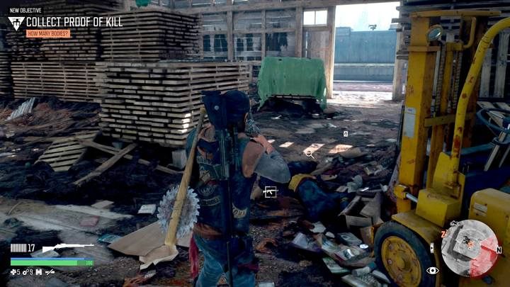 Run after him as quickly as possible to catch him in the red building - Bounty Hunter | Days Gone Walkthrough - Main storyline - Days Gone Guide