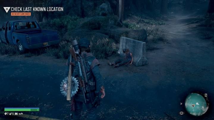 The first corpse - Protecting the Weak | Days Gone Walkthrough - Main storyline - Days Gone Guide