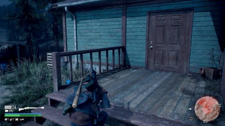 In this mission there is a sort of bug - sometimes you have an opportunity to release the prisoner through a wall at the stairs, on the right, without entering the building. - Protecting the Weak | Days Gone Walkthrough - Main storyline - Days Gone Guide
