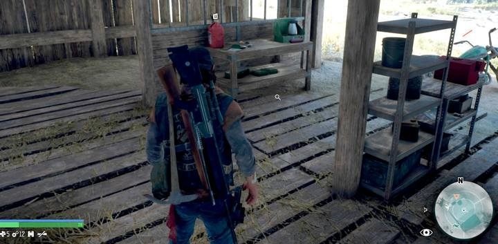 Explore the trail in the barn. - Protecting the Weak | Days Gone Walkthrough - Main storyline - Days Gone Guide