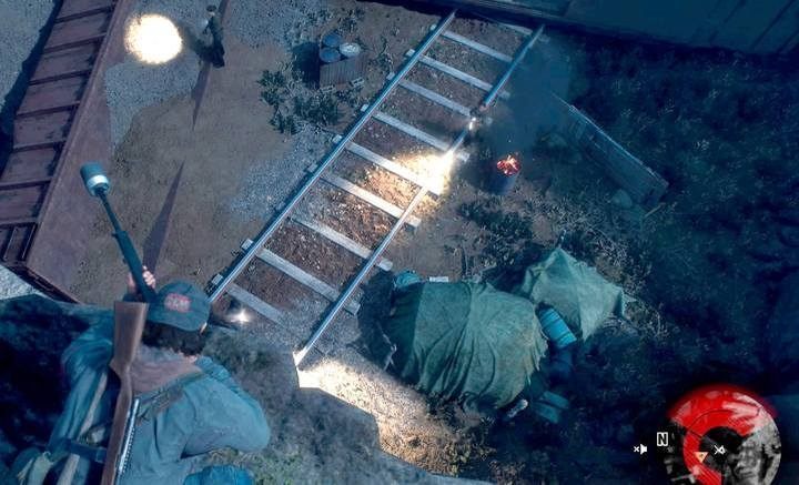 If you approach the enemies from the back, you will eliminate the sniper and, optionally, a large number of enemies from above. - Protecting the Weak | Days Gone Walkthrough - Main storyline - Days Gone Guide